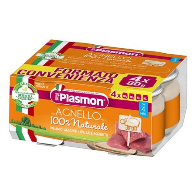 Plasmon Omogenizzato Agnello 4x80g