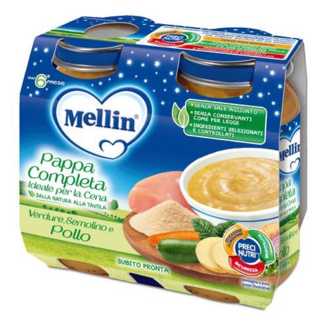 Immagine di Pappa Completa Verdure, Semolino e Pollo 2 x 200 g 