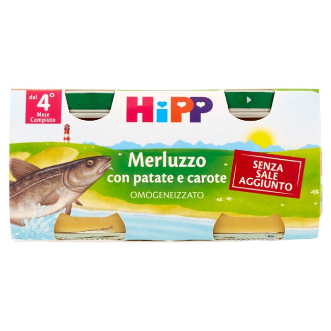 Immagine di Omogeneizzato Bio Merluzzo con Carote e Patate 2 x 80g 