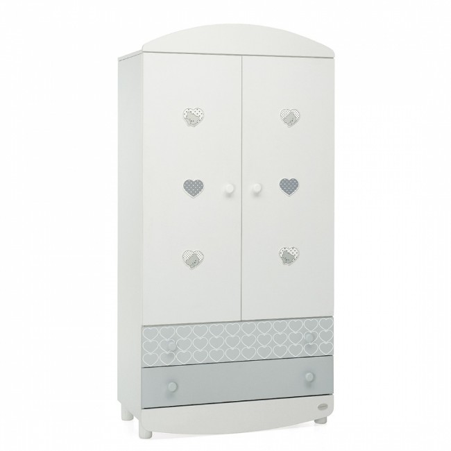 Foppapedretti Armadio Lovely con Piano Regolabile e Barre Appendiabiti di Foppapedretti