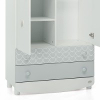 Foppapedretti Armadio Lovely con Piano Regolabile e Barre Appendiabiti di Foppapedretti
