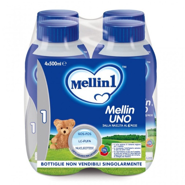 Immagine di Latte Mellin 1 Liquido 4 x 500ml 