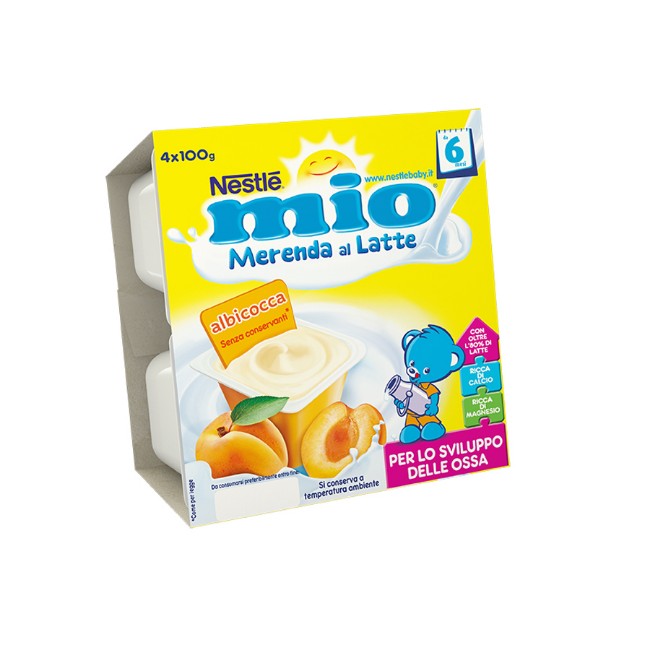 Immagine di Nestlé Mio Merenda Lattea Albicocca 4 x 100g 