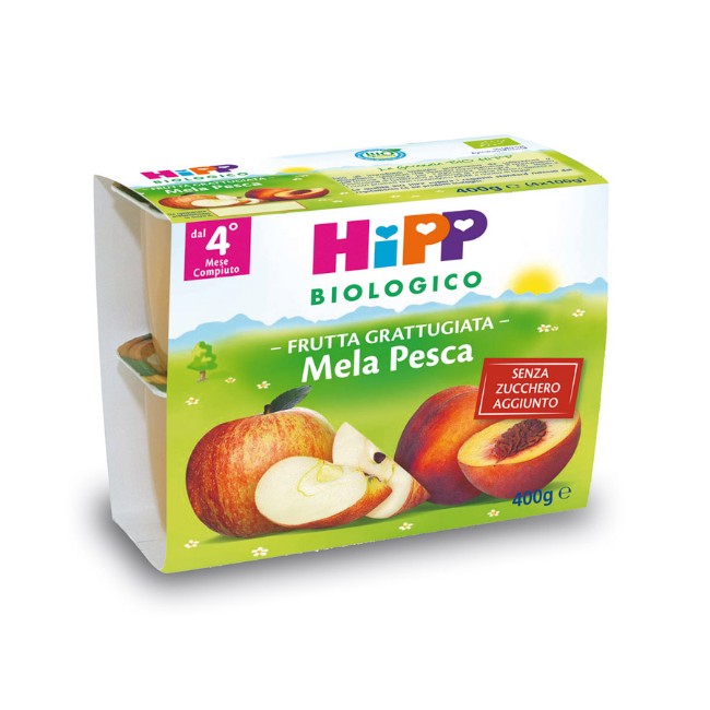Immagine di Frutta Grattugiata Mela e Pesca 4 x 100g 