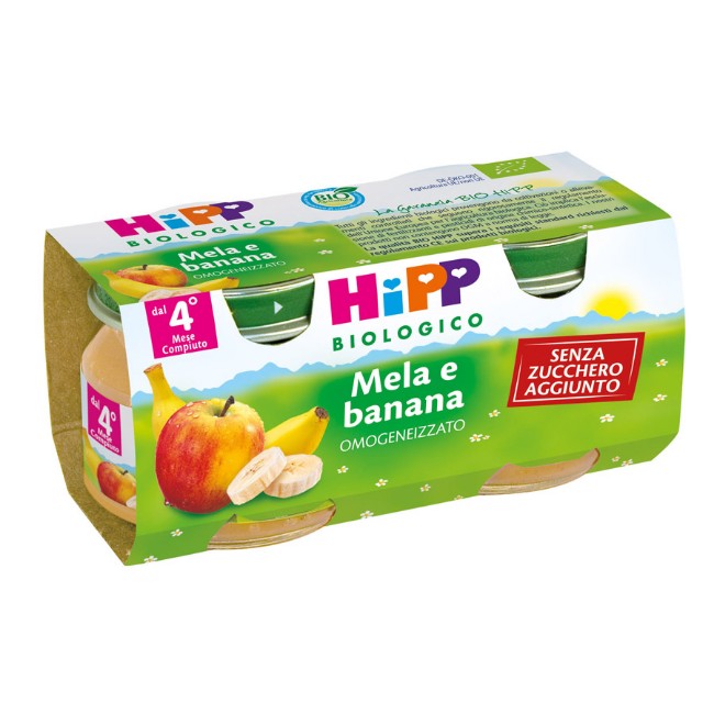 Immagine di Omogeneizzato Bio Mela e Banana 2 x 80g 