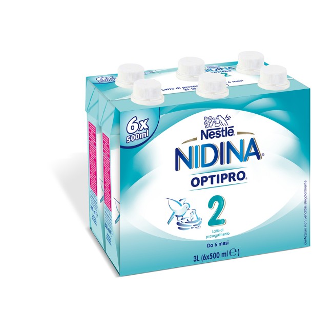 Paniate - Latte Nidina Optipro 2 Liquido 6 x 500ml Nestlè in offerta da  Paniate