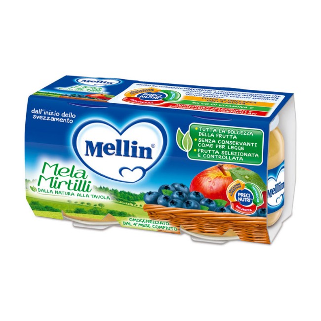 Immagine di Omogeneizzato Mela e Mirtillo 2 x 100 g 