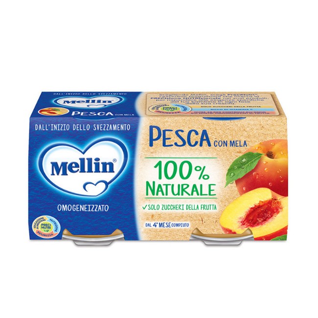 Immagine di Omogeneizzato Pesca con Mela 2 x 100 g 