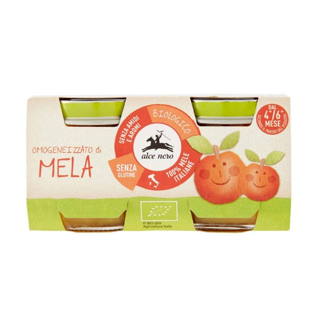 Immagine di Omogeneizzato di Mela Biologico Alce Nero (2x80g)