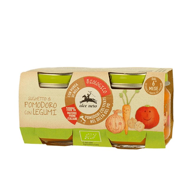 Immagine di Sughetto di Pomodoro con Legumi Biologico 2 x 80g 