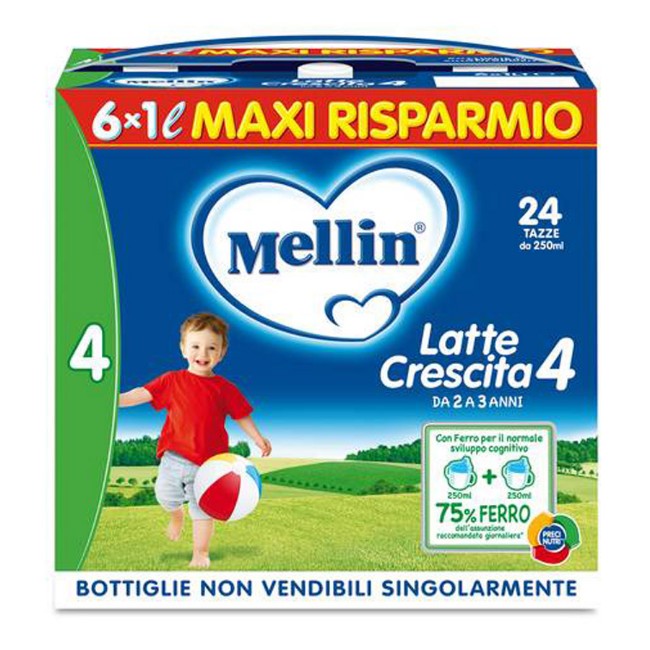 Paniate - Latte Mellin 4 Liquido 6 x 1l Mellin in offerta da Paniate