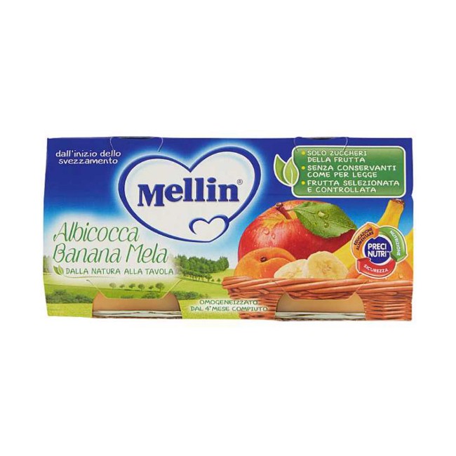 Immagine di Omogeneizzato Albicocca Banana Mela 2 x 100g 