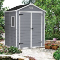 Immagine di Keter Casetta da Giardino Porta Attrezzi in Resina Manor 6x5 Grey