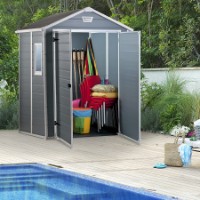 Immagine di Keter Casetta da Giardino Porta Attrezzi in Resina Manor 6x5 Grey