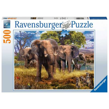 Immagine di Puzzle famiglia di Elefanti 500 pezzi 