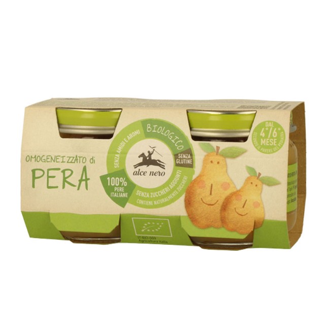 Immagine di Omogeneizzato di Pera Biologico Alce Nero (2x80g)
