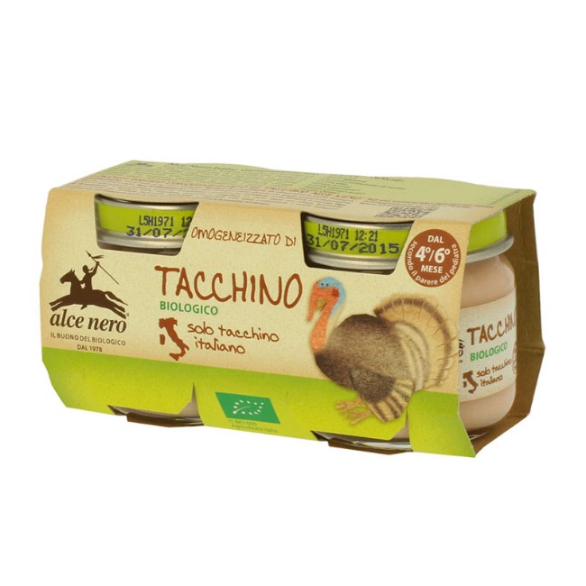 Immagine di Omogeneizzato di tacchino biologico 2x80gr 
