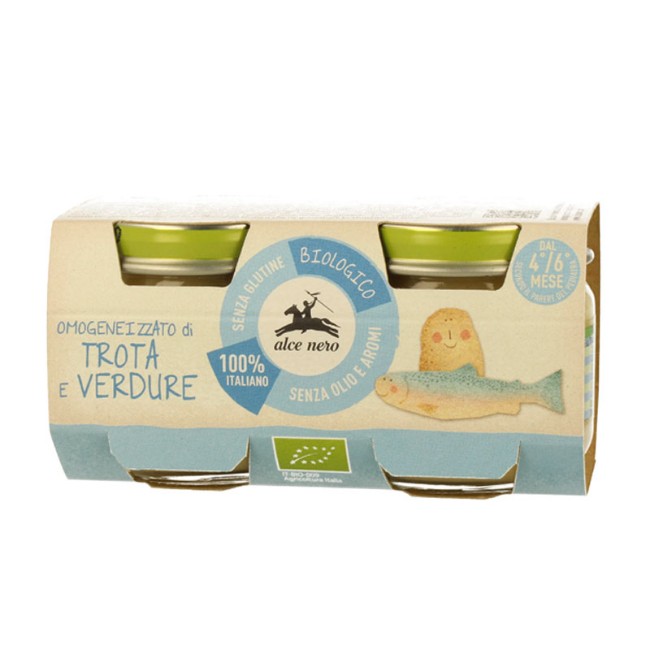 Immagine di Omogeneizzato di Trota e Verdure Biologico 2 x 80 g 