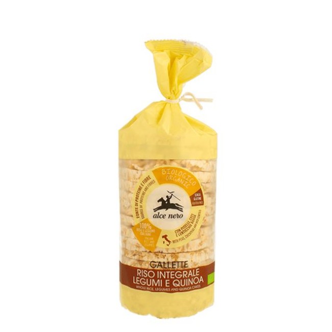 Paniate - Gallette di Riso Integrale, Legumi e Quinoa Biologiche 100 g ...