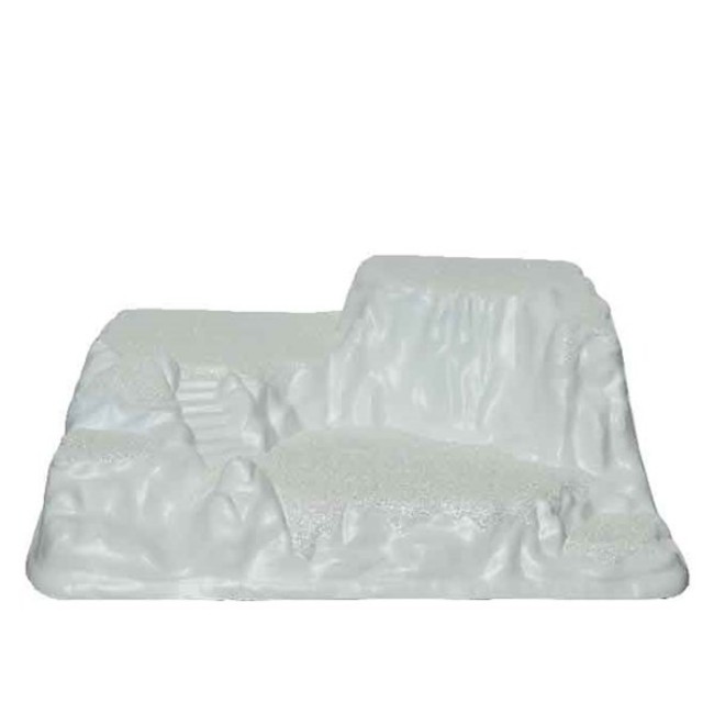 Immagine di Base per Villaggio Natalizio - Paesaggio Bianco 54x50x20cm