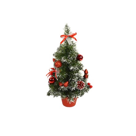 Immagine di Alberello di Natale con Decori Rossi 50cm