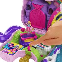 Immagine di Polly Pocket Unicorno Magiche Sorprese Playset con Micro Bambole Polly e Lila 