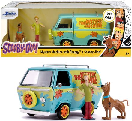 Immagine di Scooby-Doo Mystery Machine in scala 1:24 die-cast con personaggi di Scooby e Shaggy 