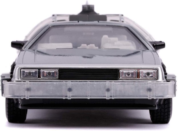 Ritorno al futuro II 2 Diecast Modellino di DeLorean 1/24 Macchina con luci BTTF