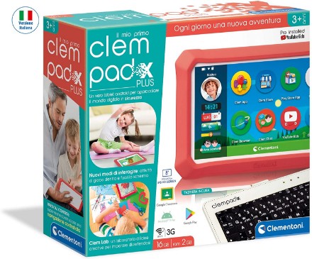 Immagine di Primo Clempad X Plus-Tablet per Bambini con Tastiera 