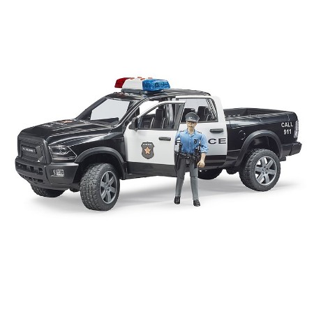 Immagine di Camioncino della Polizia con Agente di Polizia RAM 2500 