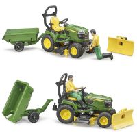 Immagine di Trattorino Rasaerba John Deere con Rimorchio 