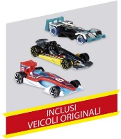 Hot Wheels Bisarca con 3 veicoli 40cm 