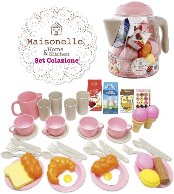Immagine di Maxi Caffettiera con Accessori Colazione 44pz 