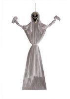 Immagine di Scheletro fantasma con viso luminoso alto 150cm 