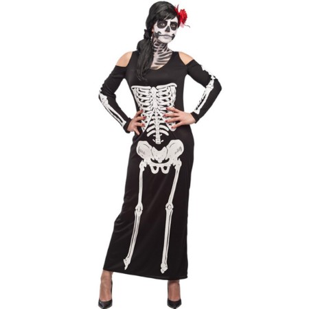 Immagine di Costume scheletro donna Taglia Unica (S/M) 