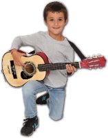 Immagine di Chitarra in Legno con Borsa, Lunga 75cm 