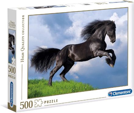 Immagine di Puzzle Fresian Black Horse 500 Pezzi 