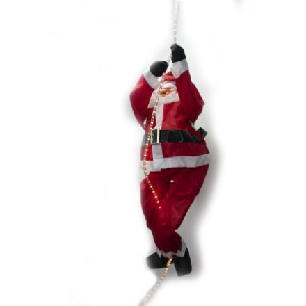 Immagine di Babbo Natale con Tubo di Luci 120 cm