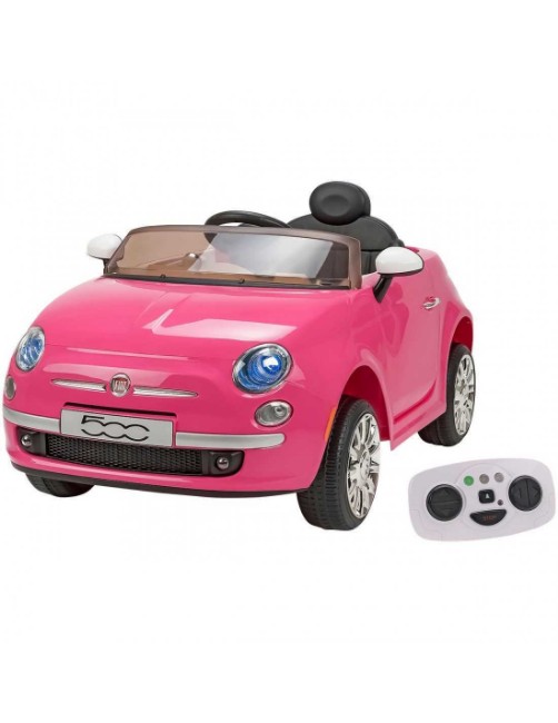 Paniate Auto Fiat 500 con telecomando 12V Rosa Globo in offerta
