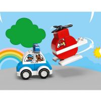 Immagine di LEGO DUPLO Elicottero Antincendio e Auto della Polizia 10957 