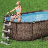 Immagine di Scaletta di Sicurezza per Piscine - 107 cm