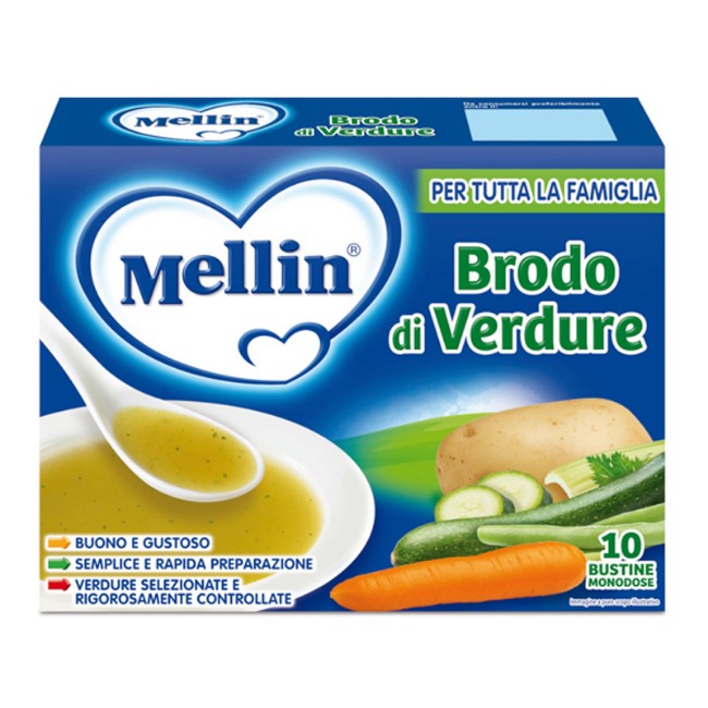 Paniate - Mellin brodo verdure 10 bustine 8 g Mellin in offerta da Paniate