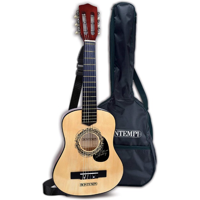 Immagine di Chitarra in Legno con Borsa, Lunga 75cm 
