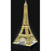 Immagine di 3D Puzzle Tour Eiffel Night Special Edition Building con LED  216 pezzi 