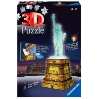 Immagine di 3D Puzzle Building Night Edition Statua della Libertà 108 pezzi