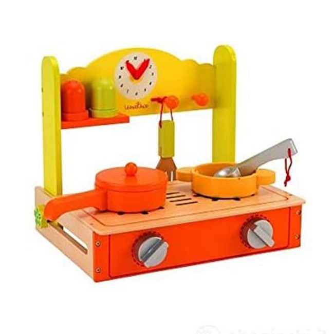 Paniate Mini Cucina Giocattolo in Legno con Accessori Globo in