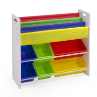 Scaffale Medium in Legno Porta Libri e Giocattoli