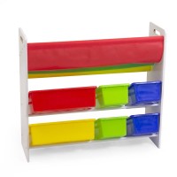 Scaffale Medium in Legno Porta Libri e Giocattoli