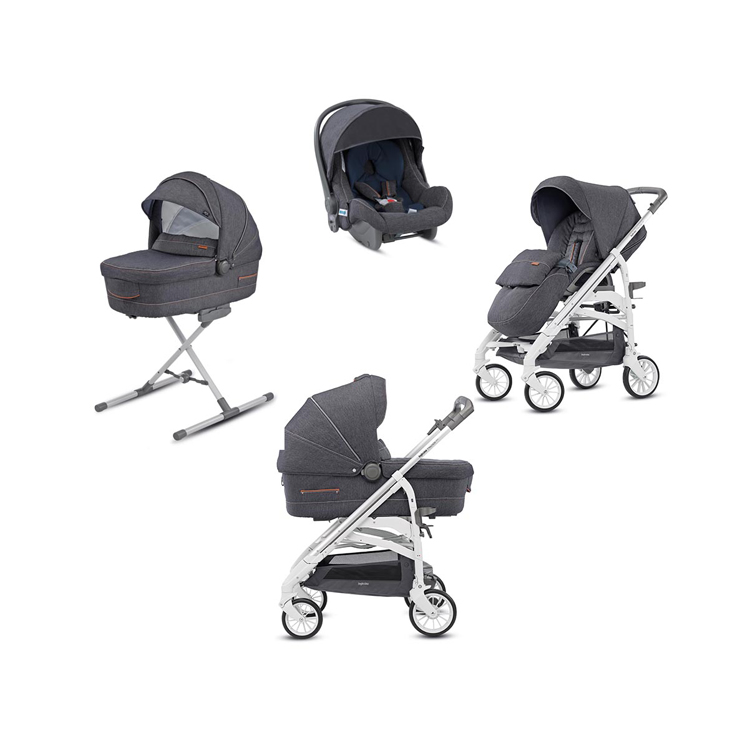 Paniate - Inglesina System Quattro Trilogy Telaio City Silver Bianco ...