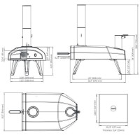 OoniForno Pizza Fyra 12 a pellet 